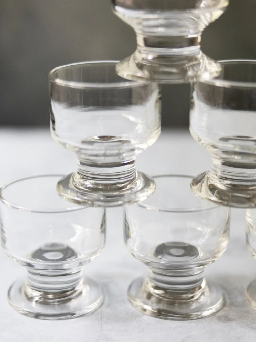 Circleware set of 6 treat cordial mini dessert glasses 3.5 oz in box
